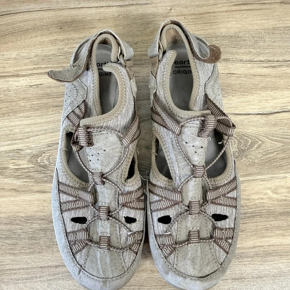 Earth Origins‎ Sid Hybrid Sneaker Sandal Beige Brown Women's Size 7.5